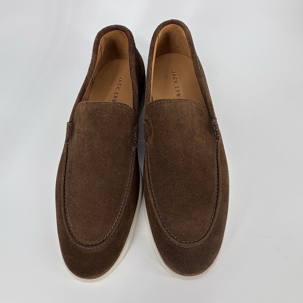 Jack Erwin Suede Loafer Mens 8 Brown Classic Portugal